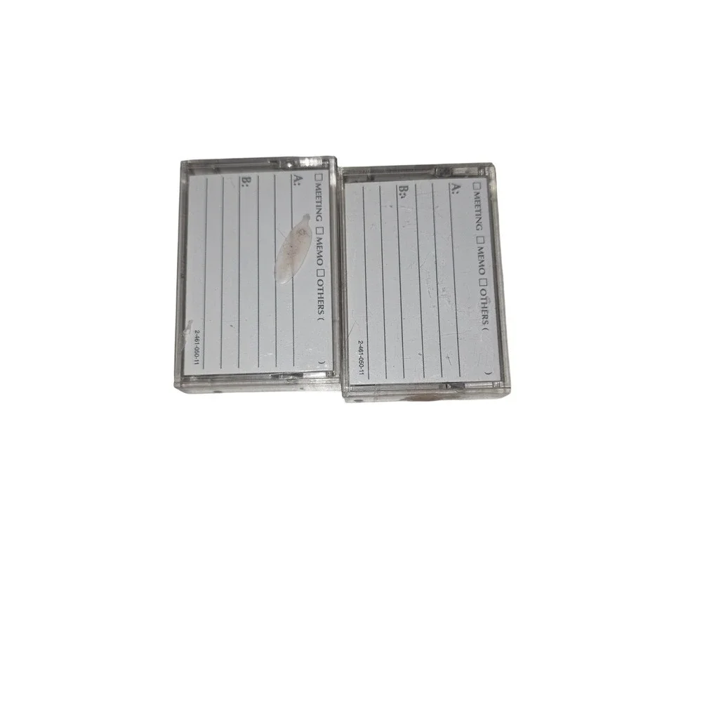 Sony Microcassette MC-90 Blank Tape Pair Recording‎ Memo Dictation one used